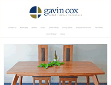 Tablet Screenshot of gavincoxfurniture.co.nz